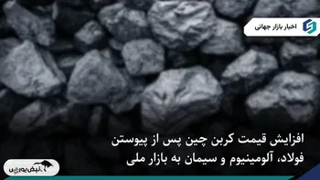 جهش قیمت کربن چین همزمان با ورود فولاد، آلومینیوم و سیمان