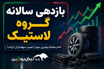 بازدهی سالانه نمادهای گروه لاستیک و پلاستیک | کدام سهم گروه لاستیک بیش از ۱۷۰ درصد سود داد؟