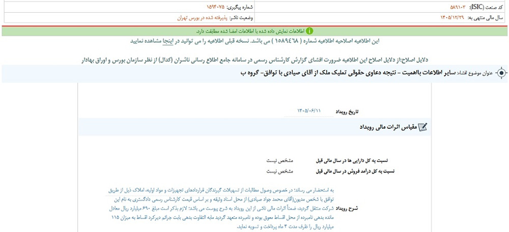 توقف نماد ولساپا به علت افشای اطلاعات گروه ب
