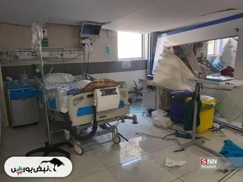 حمله اسرائیل به بیمارستان فارابی کرمانشاه + فیلم
