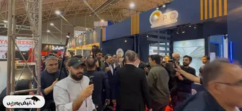 بازدید وزیر صمت از غرفه چادرملو در متافو تبریز