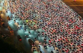 ترافیک میلیونی در چین!