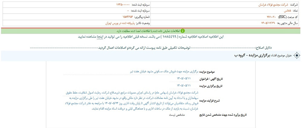 توقف نماد فخاس به علت افشای اطلاعات گروه ب