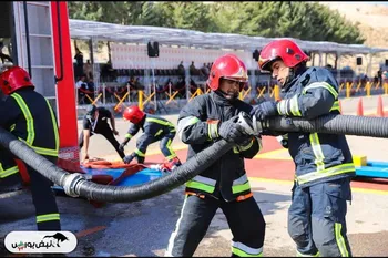 شهربابک میزبان دومین المپیاد علمی  و عملیاتی آتش‌نشانان شرکت مس