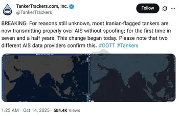 شفافیت ایران در نفت کش ها