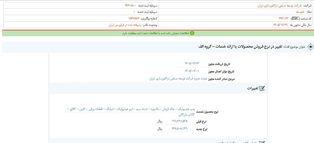 افشاي اطلاعات گروه الف؛ توقف نماد ختوسعه