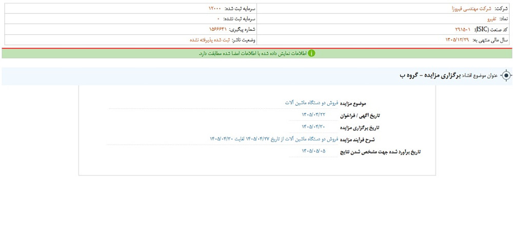 توقف نماد تفیرو به علت افشای اطلاعات گروه ب