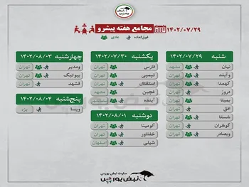 کدام نماد‌ها هفته آینده مجمع برگزار می‌کنند؟ | برگزاری مجامع غول های بورسی و نمادهای شاخص ساز