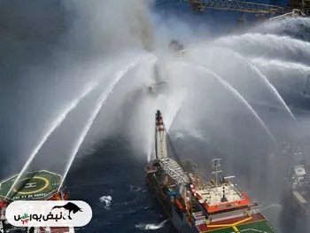 آتش سوزی زیان بار در میدان نفتی مکزیک