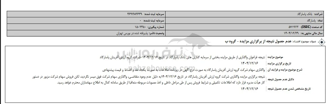 افشا اطلاعات نمادهای بانکی