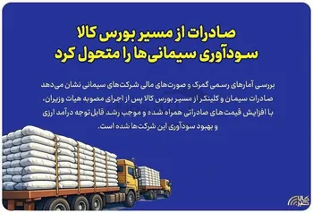 جهش درآمد شرکت‌های سیمانی در پی صادرات از مسیر بورس کالا